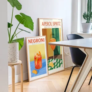 PSTR Studio Affiches & Tableaux>Affiche Cocktail - Elin Pk - Aperol Spritz