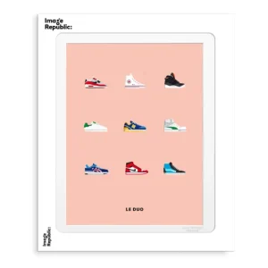 Image Republic Affiches & Tableaux>Affiche Le Duo Sneakers - 30 X 40 Cm