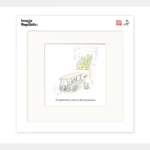 Image Republic Affiches & Tableaux>Affiche Le Petit Nicolas Bus - 22 X 22 Cm