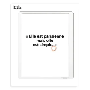 Image Republic Affiches & Tableaux>Affiche Loic Prigent Elle Est Parisienne - 30 X 40 Cm