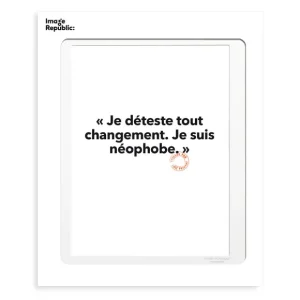 Image Republic Affiches & Tableaux>Affiche Loic Prigent Je Deteste Tout - 30 X 40 Cm