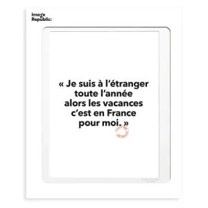 Image Republic Affiches & Tableaux>Affiche Loic Prigent Je Suis A - 30 X 40 Cm