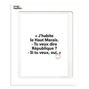 Image Republic Affiches & Tableaux>Affiche Loic Prigent J'Habite Le Haut - 30 X 40 Cm
