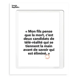 Image Republic Affiches & Tableaux>Affiche Loic Prigent Mon Fils Pense - 30 X 40 Cm