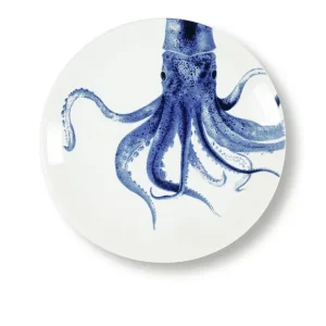 Sélectionné par Fleux Assiettes & Couverts>Assiette Plate Calamar En Porcelaine - O 27 Cm