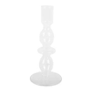 Sélectionné par Fleux Bougies, Bougeoirs Et Allumettes>Bougeoir Art Bubbles En Verre - H 18 X O 8.5 Cm Marron