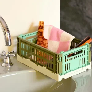 Hay Paniers & Boîtes>Caisse Crate Mix - Olive / Menthe Foncee