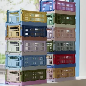 Hay Paniers & Boîtes>Caisse Crate Mix S - Dusty Bleu