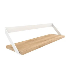 Ethnicraft Etagères>Etagere Ribbon En Chene Et Metal Blanc - L 70 Cm