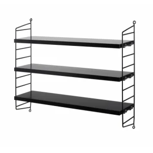 String Furniture Etagères>Etagere String Pocket - Noir