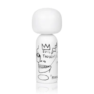 Lucie Kaas Sculptures & Figurines>Figurine En Bois Kokeshi Sketch.Inc Jean-Michel Basquiat Evil Thoughts - 14.5 Cm Noir