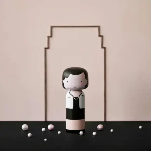 Lucie Kaas Sculptures & Figurines>Figurine En Bois Kokeshi Sketch.Inc Coco