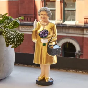 Sélectionné par Fleux Sculptures & Figurines>Figurine Reine Solaire - Elisabeth Ii - Edition Or