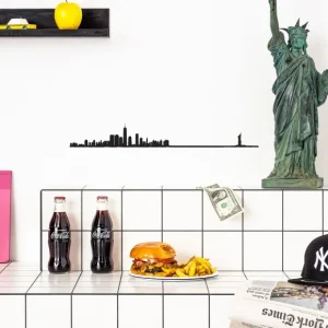 The Line Art Mural>Frise Decorative New York Xl - Noir