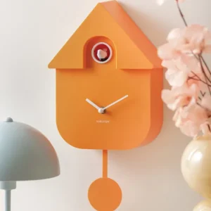 Sélectionné par Fleux Horloges>Horloge Modern Cuckoo - Orange