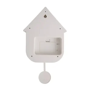 Sélectionné par Fleux Horloges>Horloge Modern Cuckoo En Metal L 21.5 X H 41 Cm - Blanc