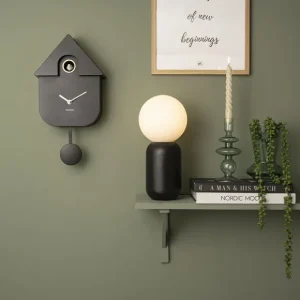 Sélectionné par Fleux Horloges>Horloge Modern Cuckoo En Metal L 21.5 X H 41 Cm - Noir