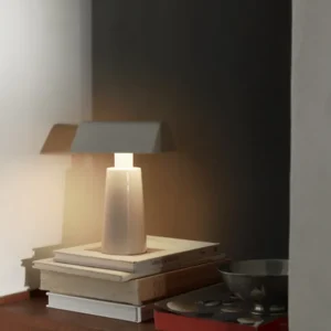 And Tradition Lampes De Table>Lampe De Table Caret Mf1 H 22Cm - Gris Soie