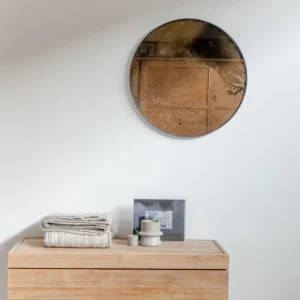Ethnicraft Miroirs>Miroir Vieilli - O 92 Cm Marron