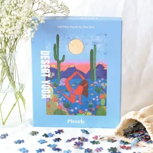 Piecely Puzzles>Puzzle Desert Yoga By Olivia Burki - 500 Pieces