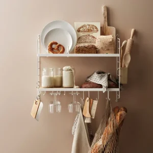 String Furniture Etagères>Rangement Mural Kitchen - 58 X 50 X 20 Cm - Blanc