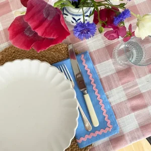 Sélectionné par Fleux Sets De Table & Dessous De Verre>Set De 2 Serviettes Ric-Rac Bleu