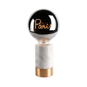 Elements Lighting Lampes De Table>Socle Lampe De Table Romance - Marbre Blanc