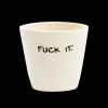 Sélectionné par Fleux Tasses & Mugs>Tasse Expresso Fuck It - Blanc