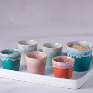 Sélectionné par Fleux Tasses & Mugs>Tasse Gr En Gres Ceramique - Aqua Espresso