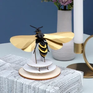 Assembli Art Mural>Trophee Origami Guepe - Ailes Dorees