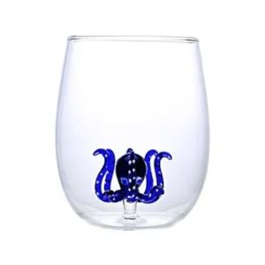 Sélectionné par Fleux Carafes & Verres>Verre Pieuvre - Bleu
