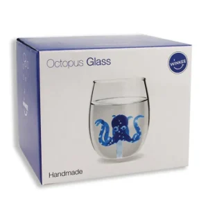 Sélectionné par Fleux Carafes & Verres>Verre Pieuvre - Bleu